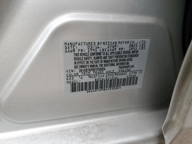 2016 NISSAN SENTRA S - 3N1AB7AP8GY250804