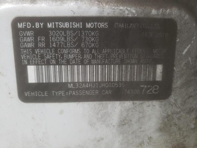 2018 MITSUBISHI MIRAGE SE - ML32A4HJ1JH010536