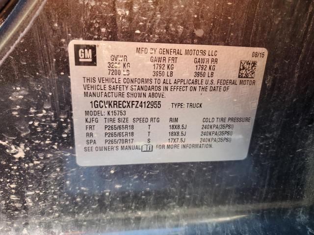 2015 CHEVROLET SILVERADO - 1GCVKRECXFZ412955