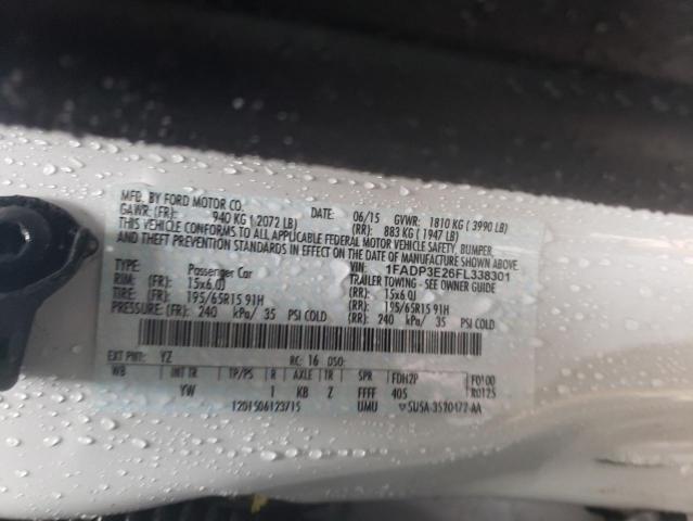 2015 FORD FOCUS S 1FADP3E26FL338301