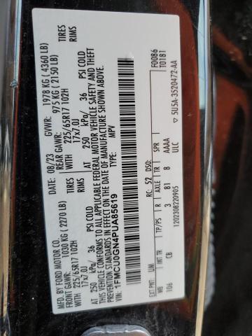 2023 FORD ESCAPE ACT - 1FMCU0GN4PUA85619