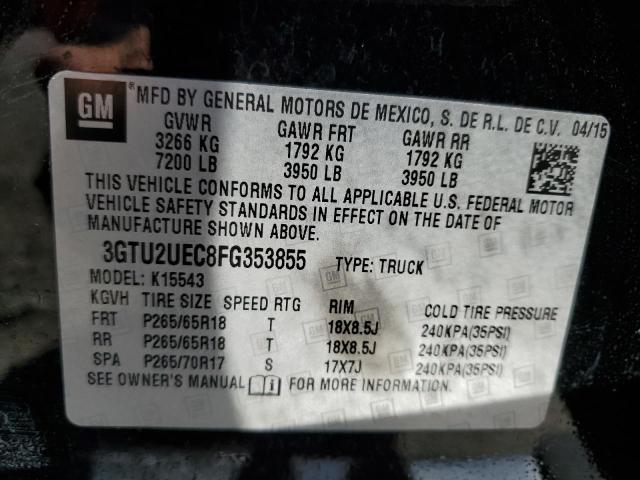 2015 GMC SIERRA K15 - 3GTU2UEC8FG353855