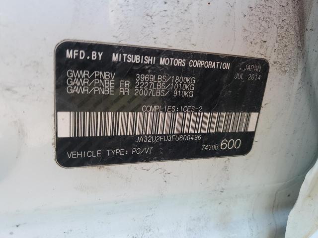 2015 MITSUBISHI LANCER ES JA32U2FU3FU600496