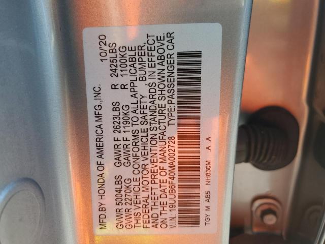 2021 ACURA TLX TECHNO 19UUB6F40MA002728