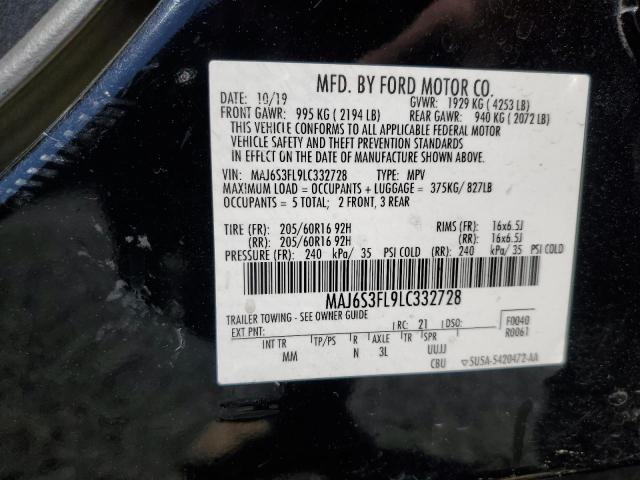 2020 FORD ECOSPORT S - MAJ6S3FL9LC332728