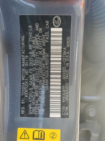 2018 LEXUS ES 350 - 58ABK1GG8JU105797