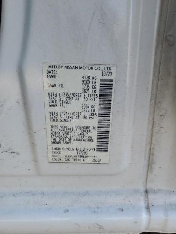 2020 NISSAN NV 2500 S - 1N6BF0LY0LN812329