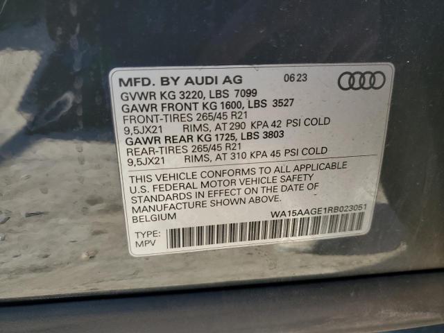2024 AUDI Q8 E-TRON - WA15AAGE1RB023051