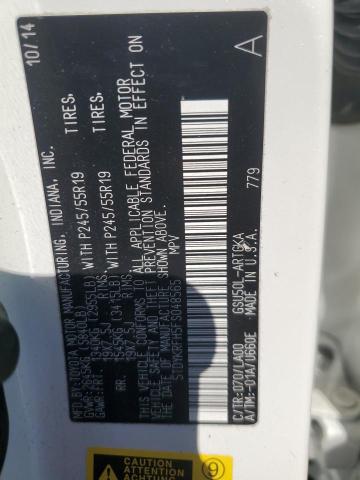 2015 TOYOTA HIGHLANDER - 5TDYKRFH5FS048565