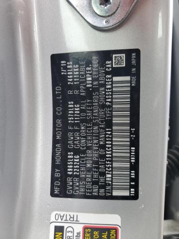 2019 HONDA CLARITY JHMZC5F19KC001241