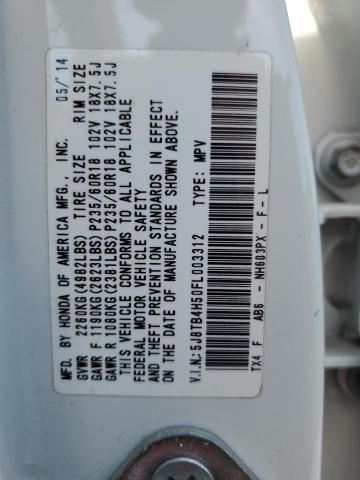 2015 ACURA RDX TECHNO - 5J8TB4H50FL003312