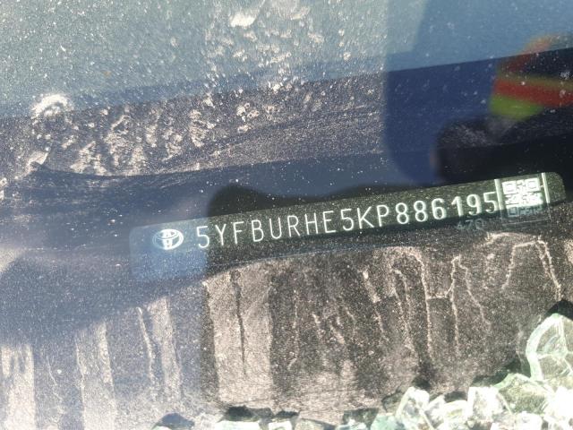 2019 TOYOTA COROLLA L - 5YFBURHE5KP886195