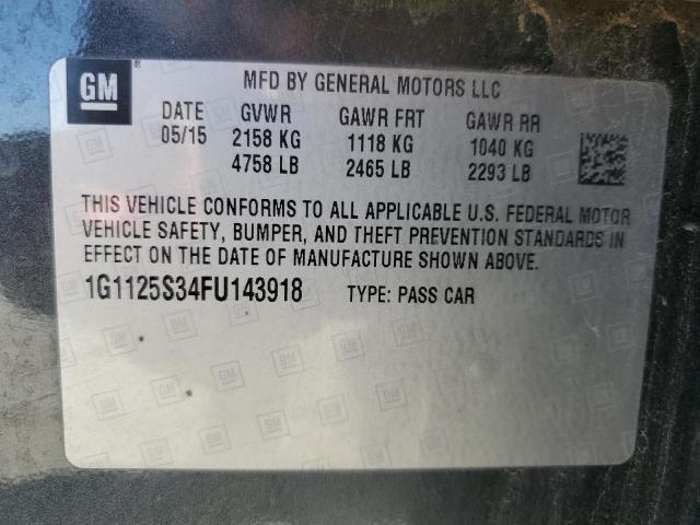 2015 CHEVROLET IMPALA LT - 1G1125S34FU143918