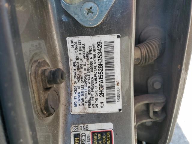 2008 HONDA CIVIC LX #3292526678