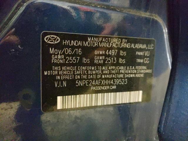 2017 HYUNDAI SONATA SE - 5NPE24AFXHH439523