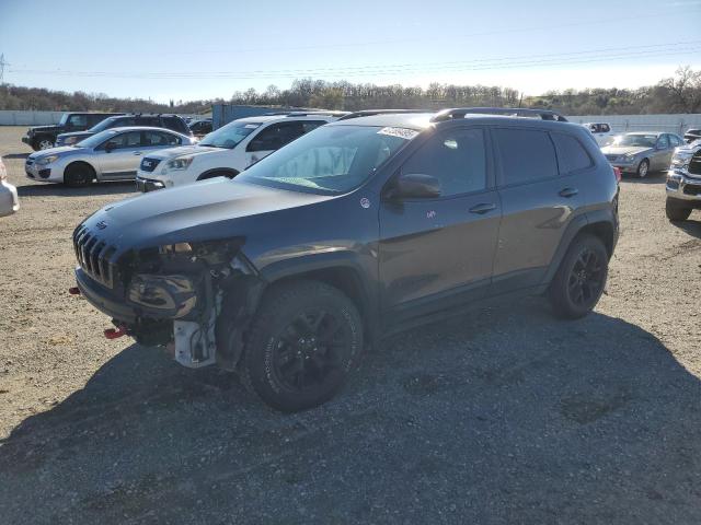 JEEP CHEROKEE T 2018 gray  flexible fuel 1C4PJMBXXJD603643 photo #1