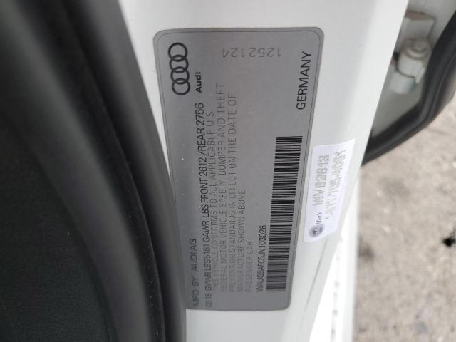2018 AUDI A6 PREMIUM - WAUG8AFC5JN103026