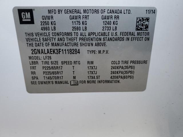 2015 CHEVROLET EQUINOX LS - 2GNALAEK3F1118284