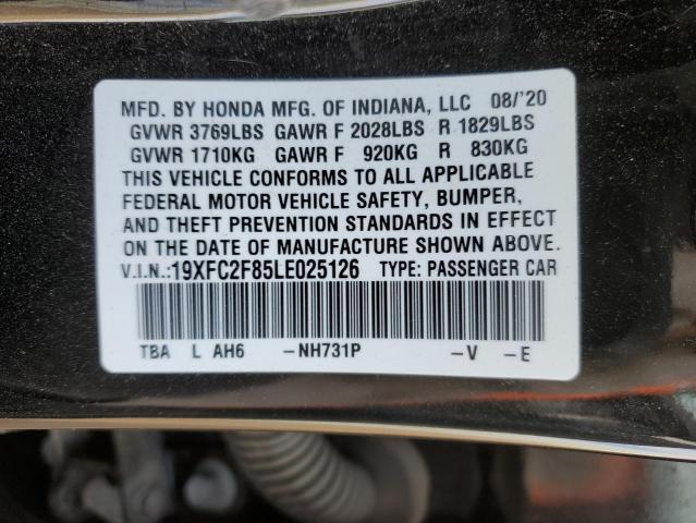 2020 HONDA CIVIC SPOR - 19XFC2F85LE025126
