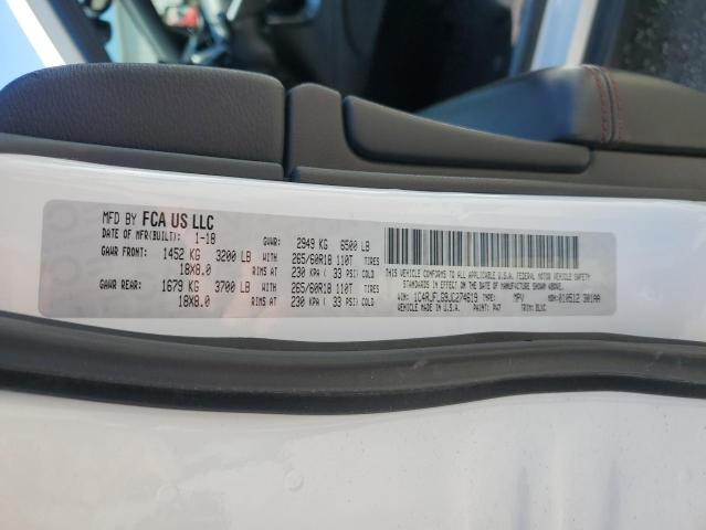 2018 JEEP GRAND CHER - 1C4RJFLG9JC274619