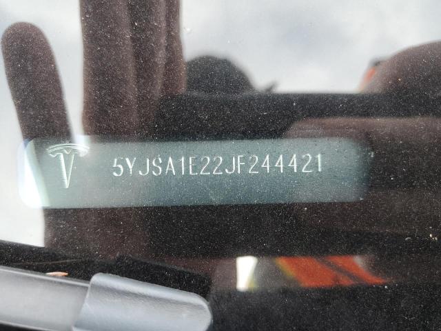 2018 TESLA MODEL S 5YJSA1E22JF244421