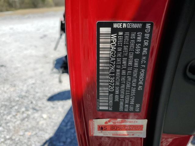 2019 PORSCHE PANAMERA G - WP0AG2A72KL139720