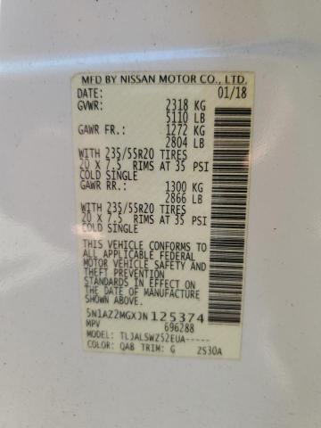 2018 NISSAN MURANO S - 5N1AZ2MGXJN125374