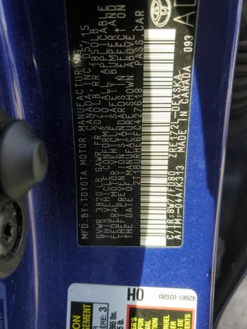 2015 TOYOTA COROLLA L - 2T1BURHE6FC427618
