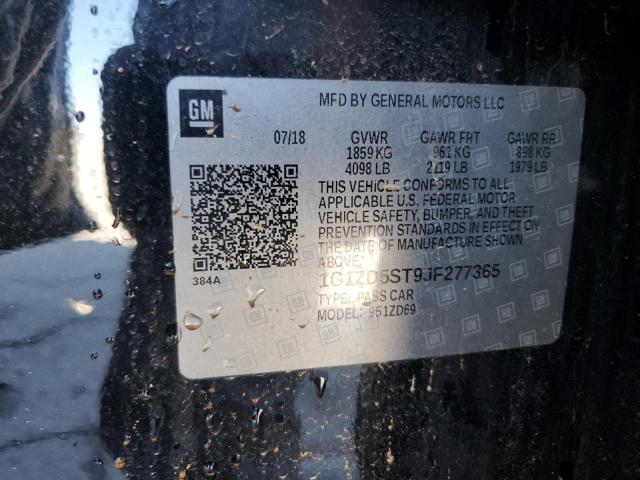 2018 CHEVROLET MALIBU LT - 1G1ZD5ST9JF277365