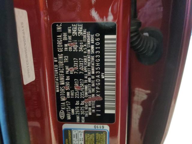 2017 KIA SORENTO LX - 5XYPGDA35HG331060