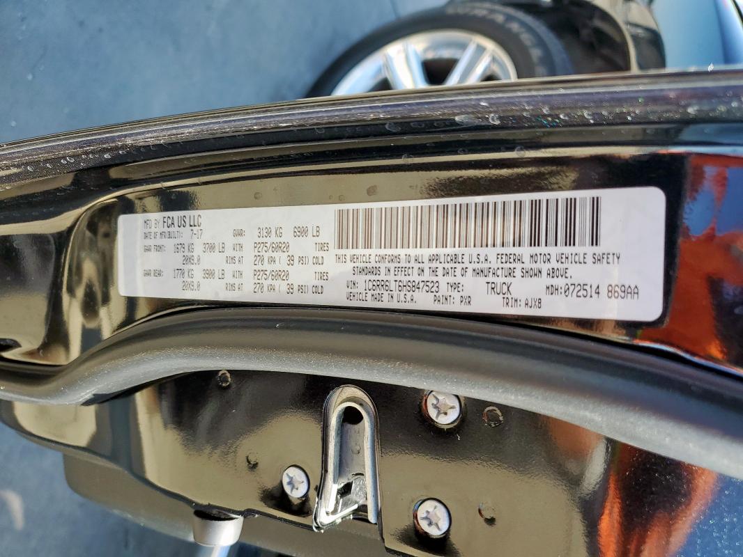 2017 RAM 1500 SLT - 1C6RR6LT6HS847523