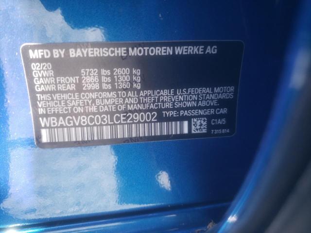 2020 BMW M850XI - WBAGV8C03LCE29002
