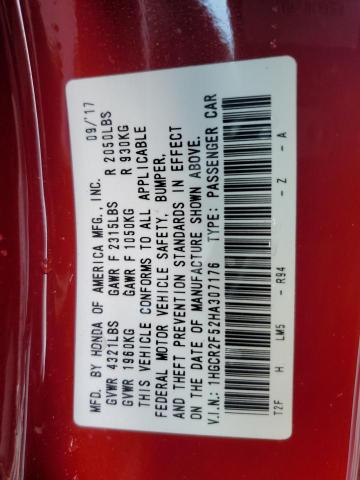 2017 HONDA ACCORD SPO - 1HGCR2F52HA307176