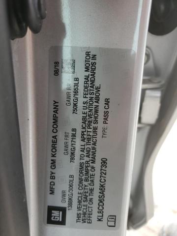 2019 CHEVROLET SPARK 1LT - KL8CD6SA6KC727390