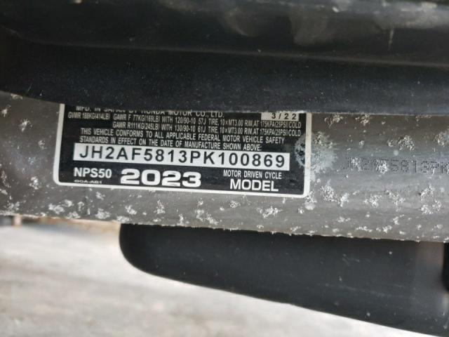 2023 HONDA RUCKUS JH2AF5813PK100869