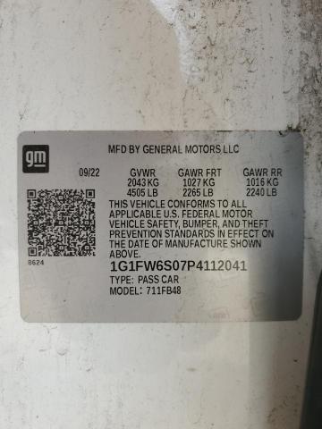 2023 CHEVROLET BOLT EV 1L - 1G1FW6S07P4112041