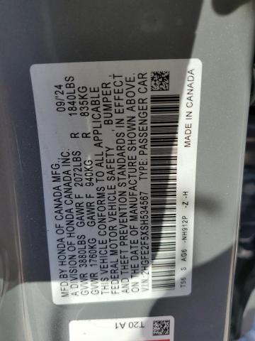 2025 HONDA CIVIC SPOR - 2HGFE2F5XSH534567