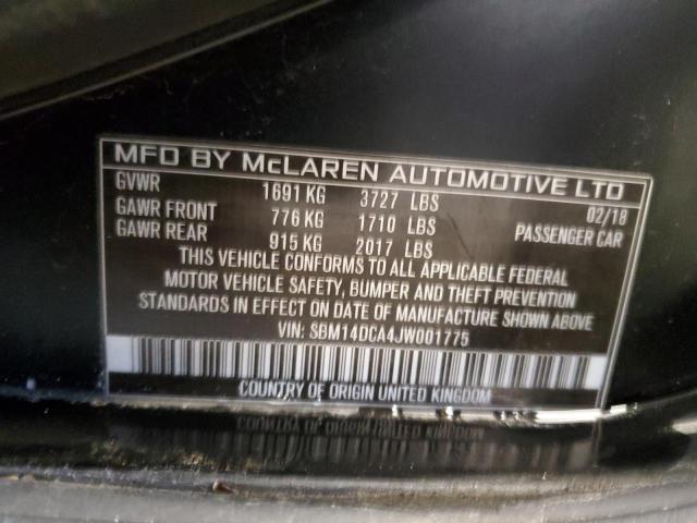 2018 MCLAREN AUTOMOTIVE 720S SBM14DCA4JW001775