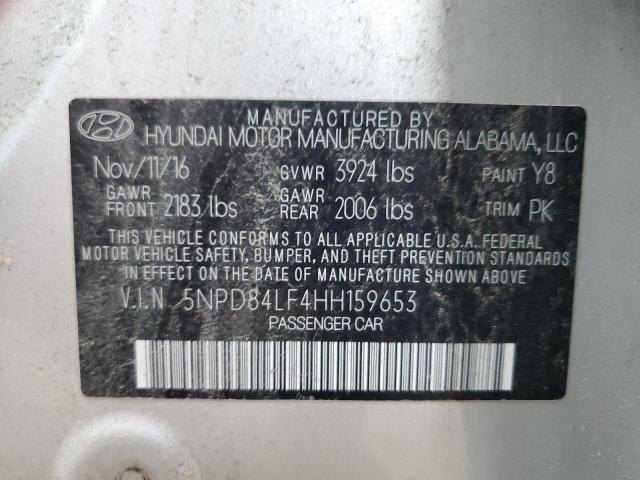2017 HYUNDAI ELANTRA SE - 5NPD84LF4HH159653