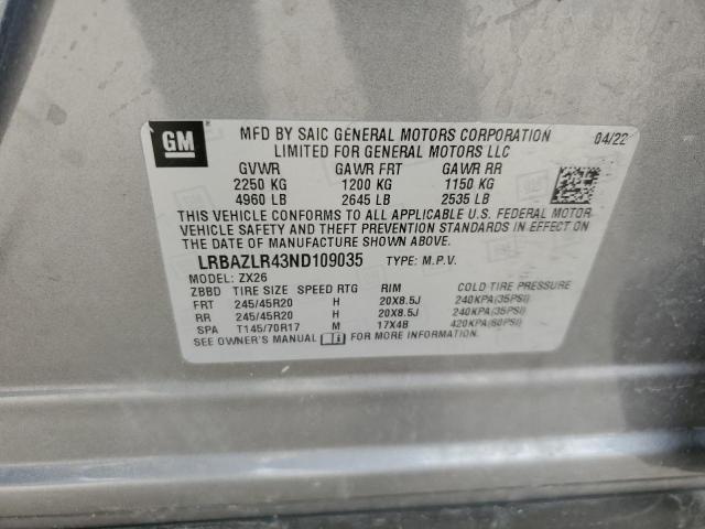 2022 BUICK ENVISION P - LRBAZLR43ND109035