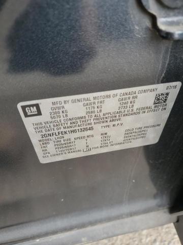 2017 CHEVROLET EQUINOX LT - 2GNFLFEK1H6132645