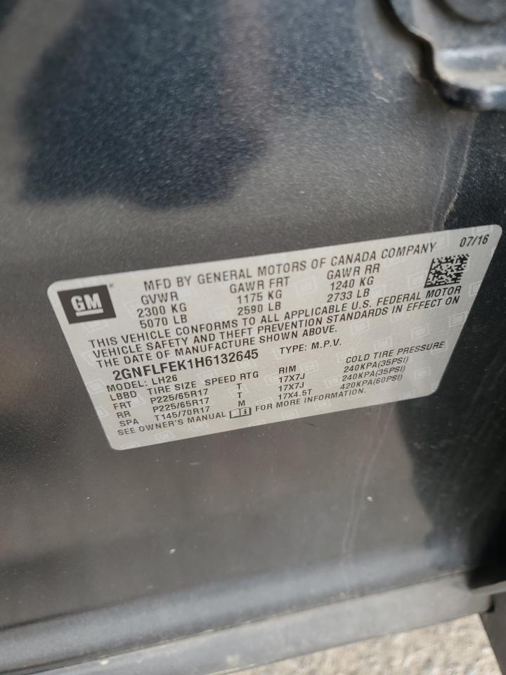 Lot #3122814951 2017 CHEVROLET EQUINOX LT