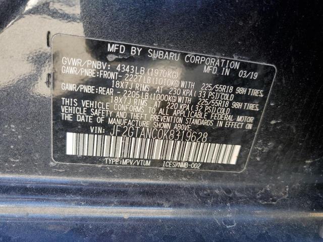 2019 SUBARU CROSSTREK - JF2GTANC0K8319628