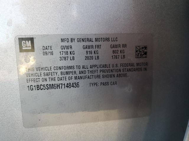 2017 CHEVROLET CRUZE LS - 1G1BC5SM6H7148436
