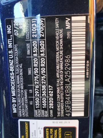 2020 MERCEDES-BENZ GLE 350 4M - 4JGFB4KB8LA252986