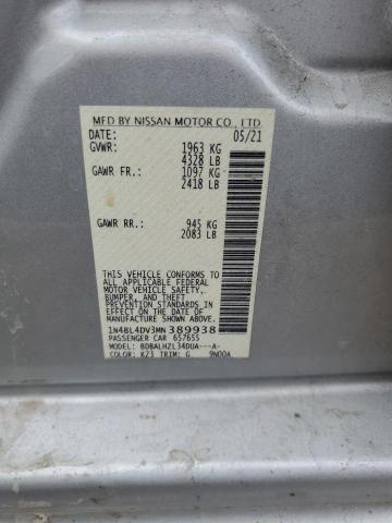 2021 NISSAN ALTIMA SV - 1N4BL4DV3MN389938