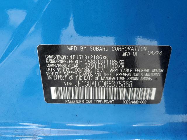 2024 SUBARU IMPREZA SP JF1GUAFC0R8375868