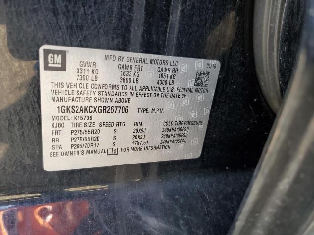 2016 GMC YUKON SLE 1GKS2AKCXGR267706