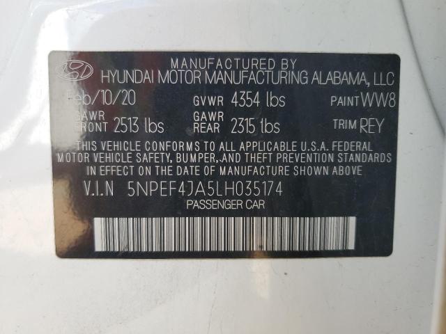 2020 HYUNDAI SONATA - 5NPEF4JA5LH035174