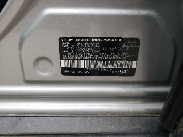 2018 MITSUBISHI OUTLANDER - JA4AZ3A38JZ036014